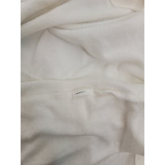 Athleta Wrap Cardigan Womens MT Tall Pockets Soft Long White Thumbholes Pockets - Picture 10 of 11